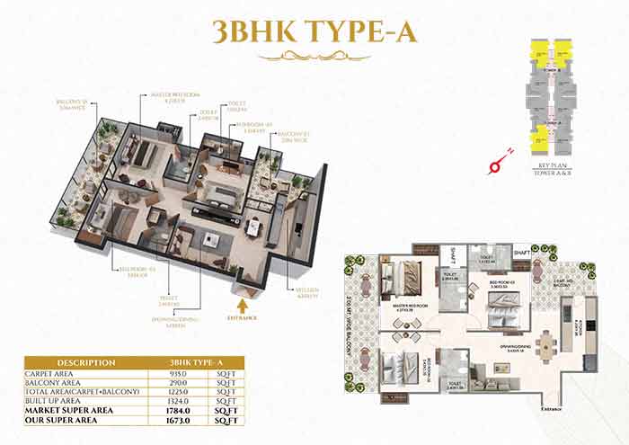 YTT Timeless 2 BHK Flats in Sultanpur Road Lucknow