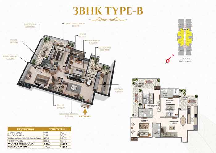 YTT Timeless3 BHK Apartments Pintail Park City